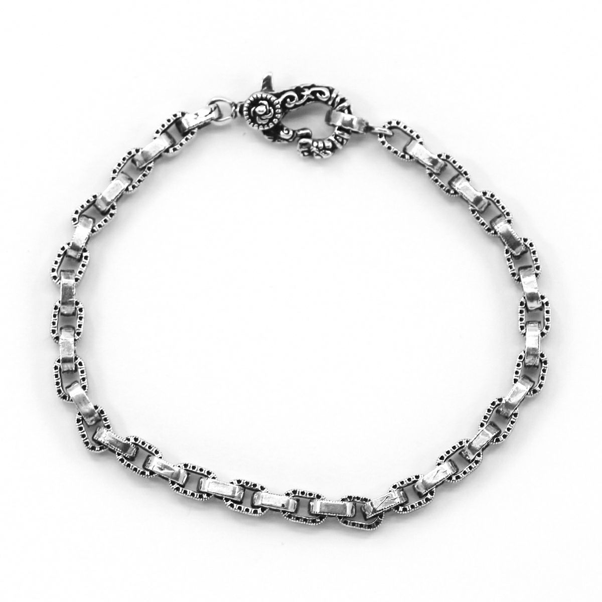 レザーズ&トレジャーズ ハーフエングレイブリンクチェーン 50センチ