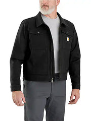 Carhartt 105748-N04 Mens Rugged Flex Relaxed Fit Duck Jacket Black