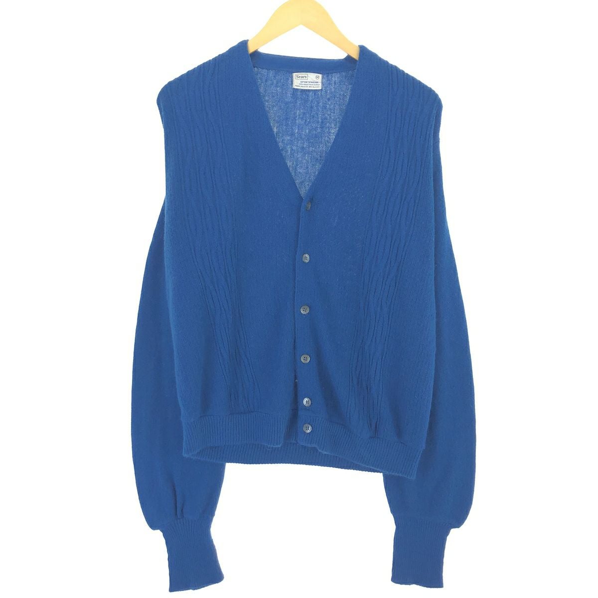古着 60～70年代 シアーズ Sears SPORTSWEAR ケーブル編み アクリル