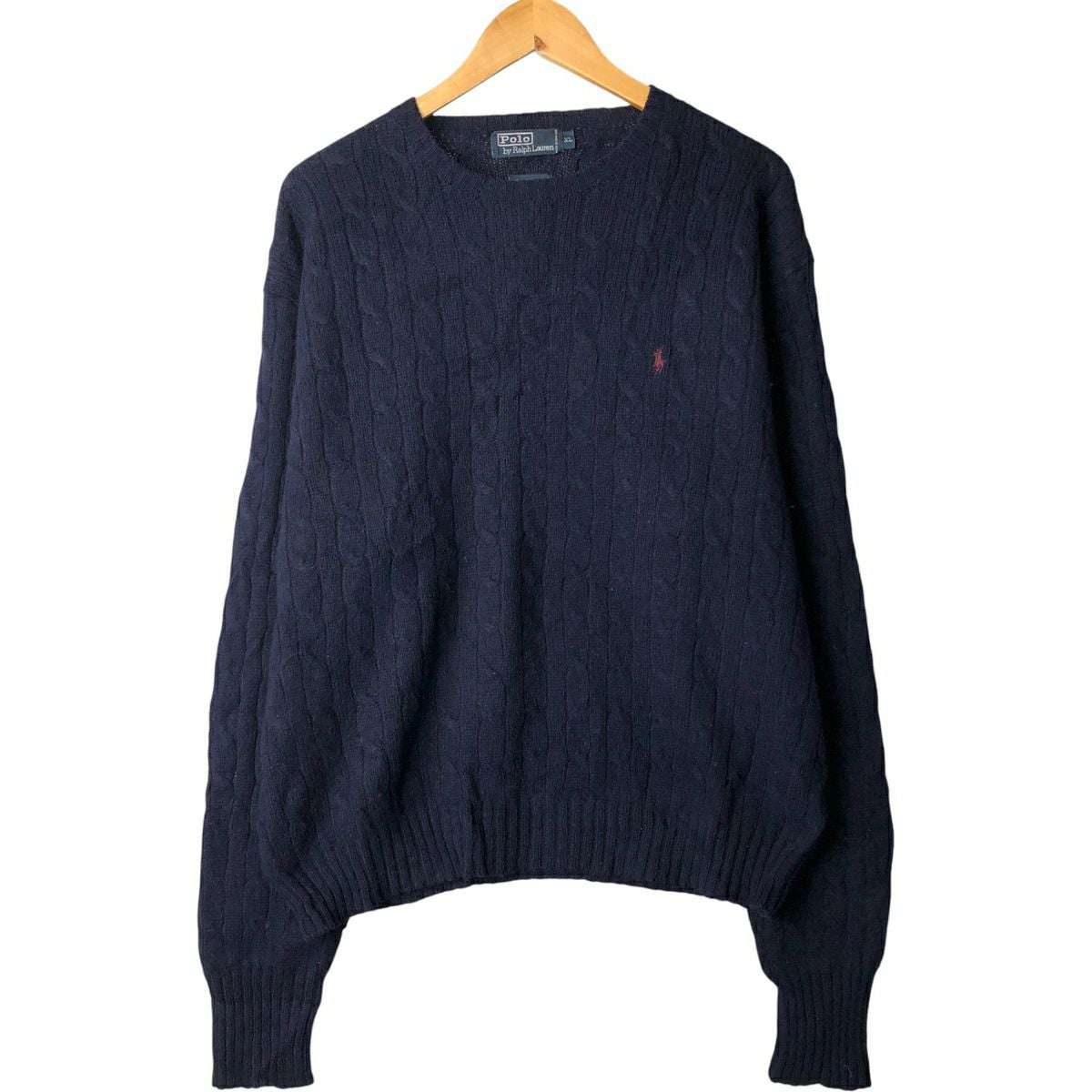 古着 ラルフローレン Ralph Lauren POLO by Ralph Lauren ケーブル編み
