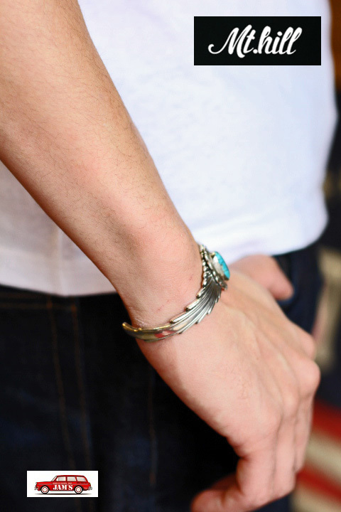 Mt.hill」 マウントヒル サンバーストバングル ミディアム ターコイズ