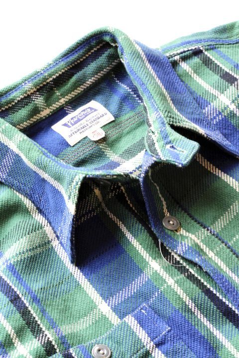 Pherrows」 フェローズ ヘヴィーネルシャツ 16W--720WS [バーガンディ]