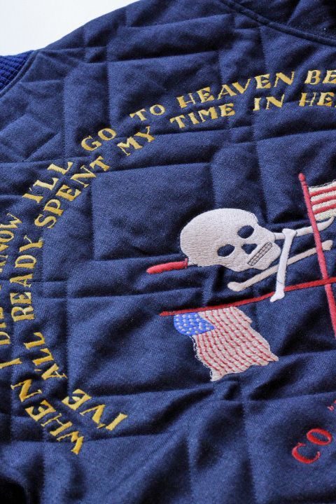 JELADO」 ジェラード キルティングジャケット デニム 刺繍 ベトジャン