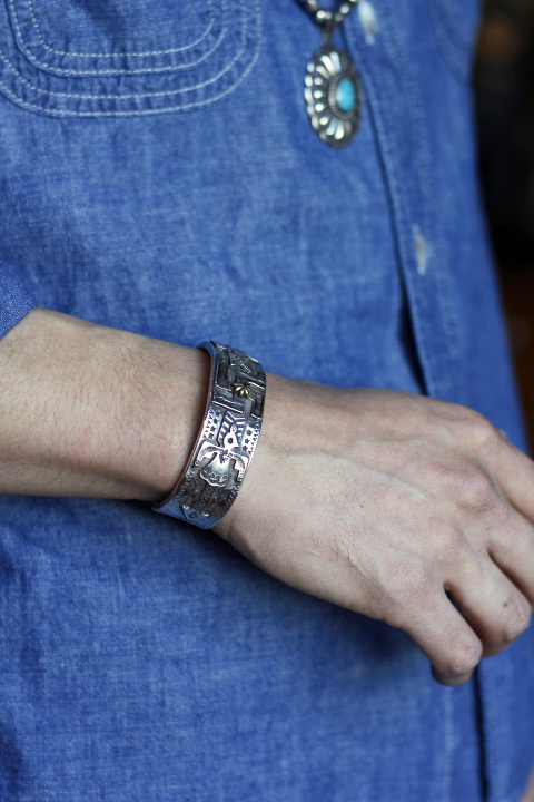 Mt.hill」 マウントヒル スワスティカ バングル K18付 [mh14bl02]