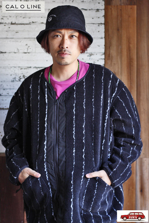 CAL O LINE」 JACQUARD PILE LINER CARDIGAN キャルオーライン