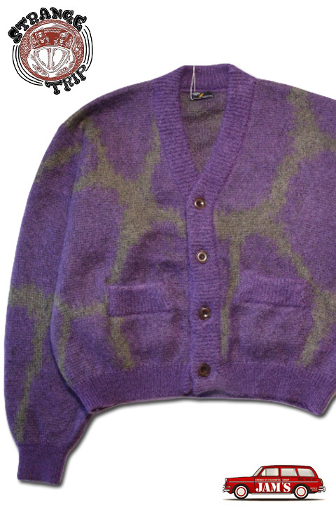 STRANGE TRIP」DYE PATTERN MOHAIR CARDIGAN ストレンジトリップ