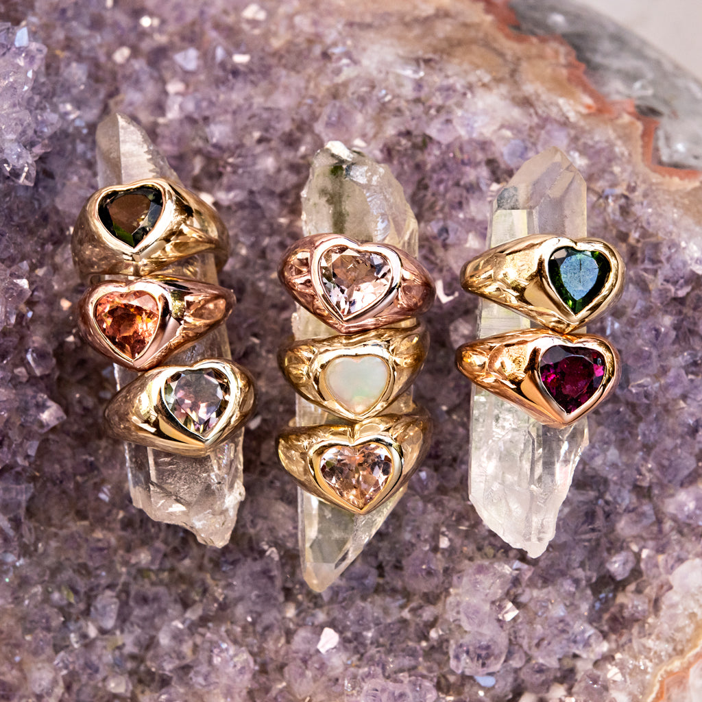 Morganite Heart Signet Ring – Jacquie Aiche