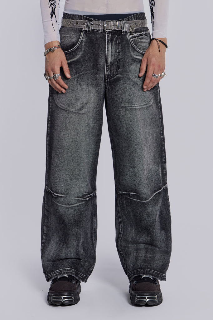 Shop Black Ethereal Colossus Jeans | Jaded London | Clothing