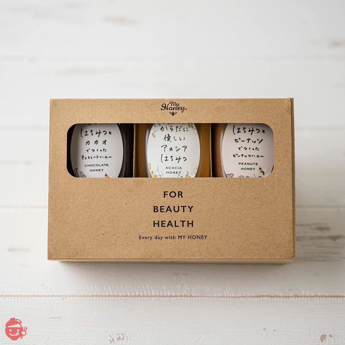 Raw honey specialty store MY HONEY 3 types of tube bottles (acacia