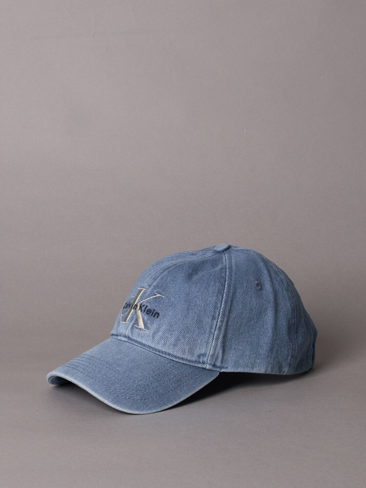 キャップ - モノグラムロゴエンブロイダリーデニムキャップ | カルバン