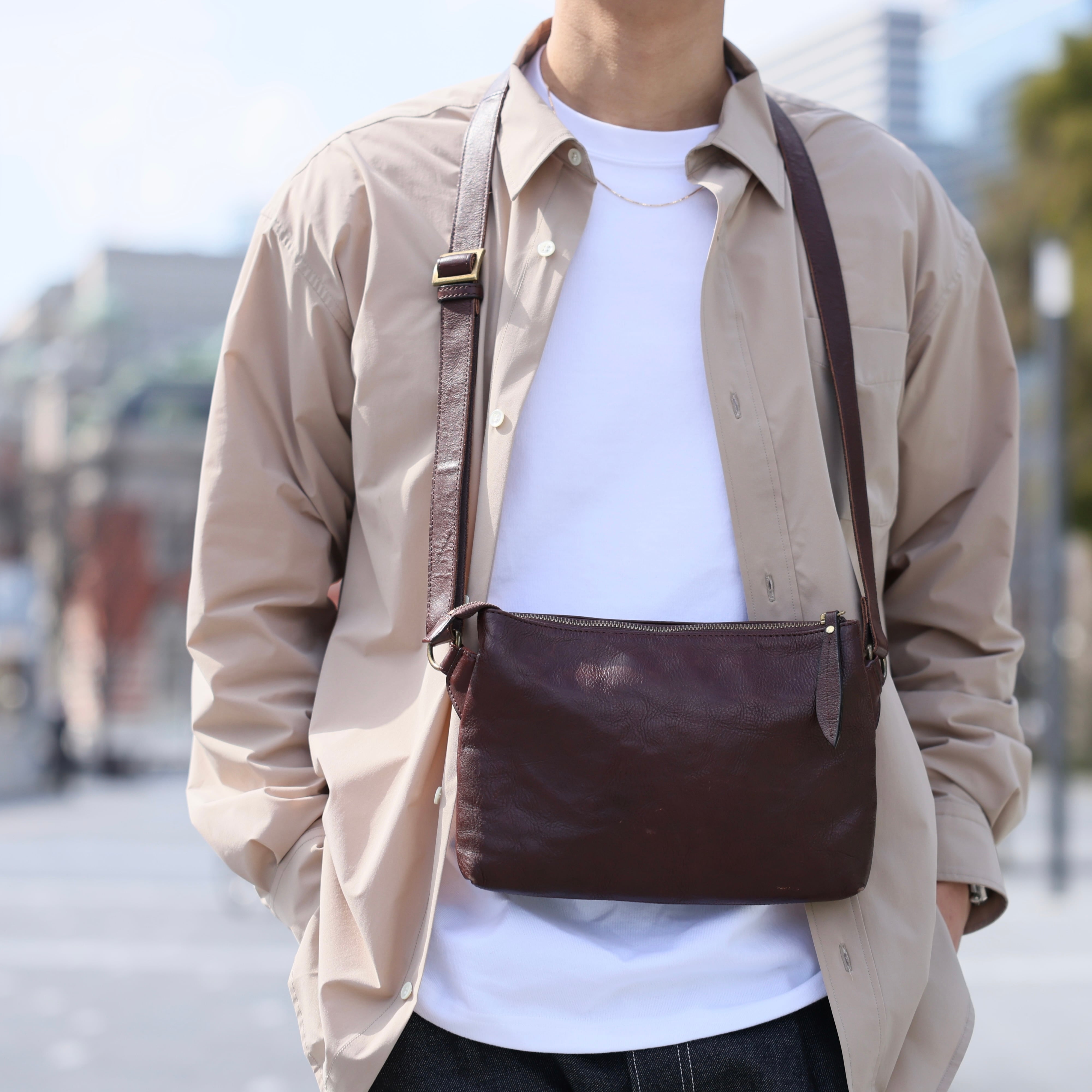 洒落た「本革ボディーバッグ」☆満足度99.4%☆ – Japan Made屋