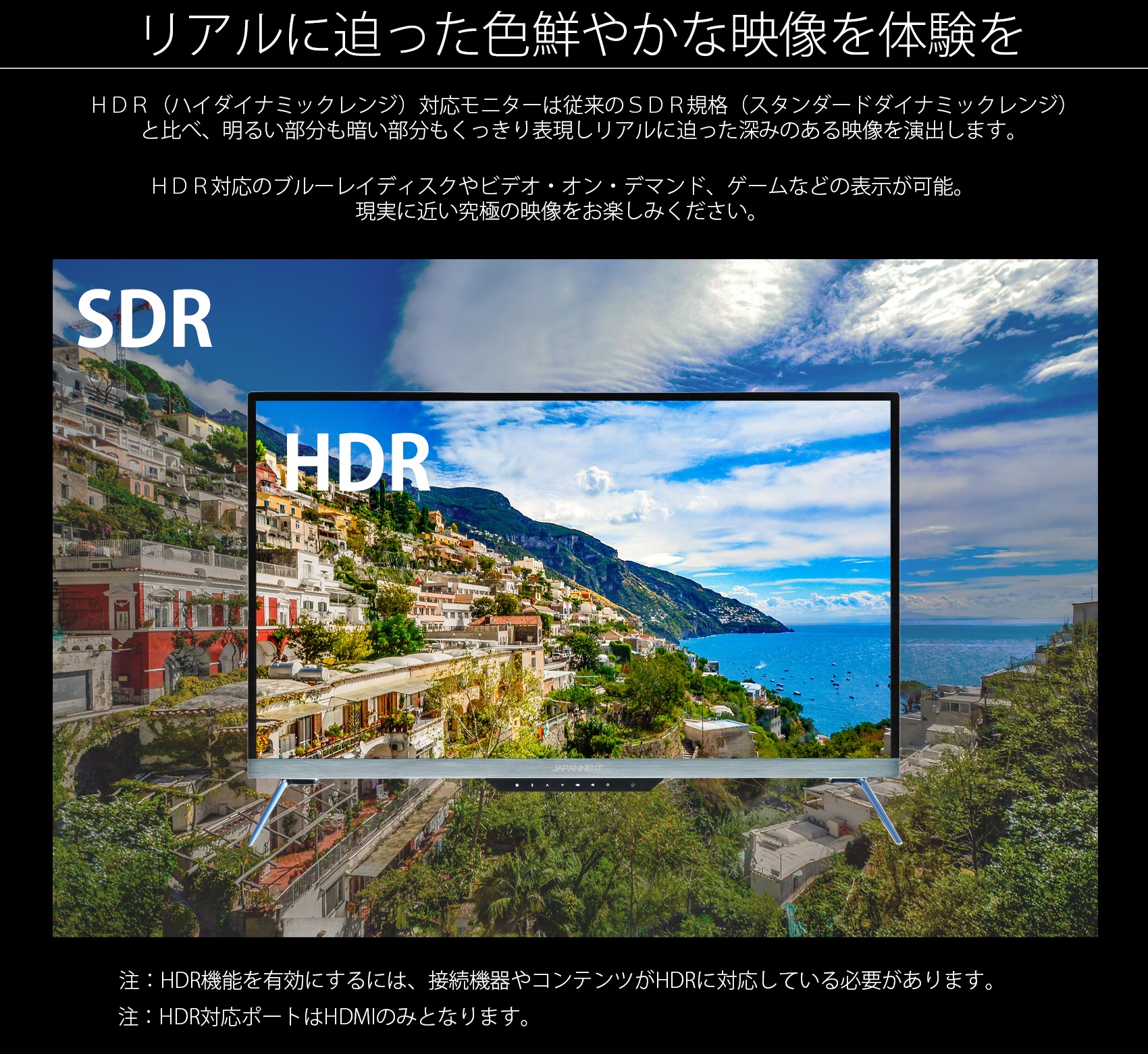 生産終了〉JN-IPS322UHDR HDR対応 4K 32″ IPS 液晶モニター PIP PBP