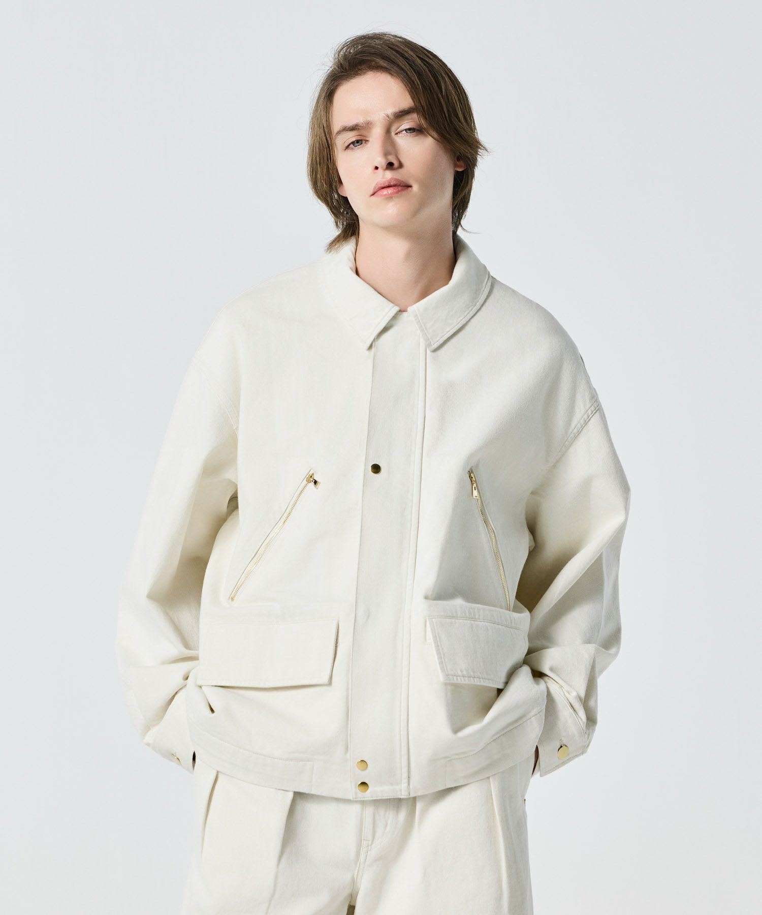 DOUBLE POCKET ZIP UP JACKET | JAPAN DENIM