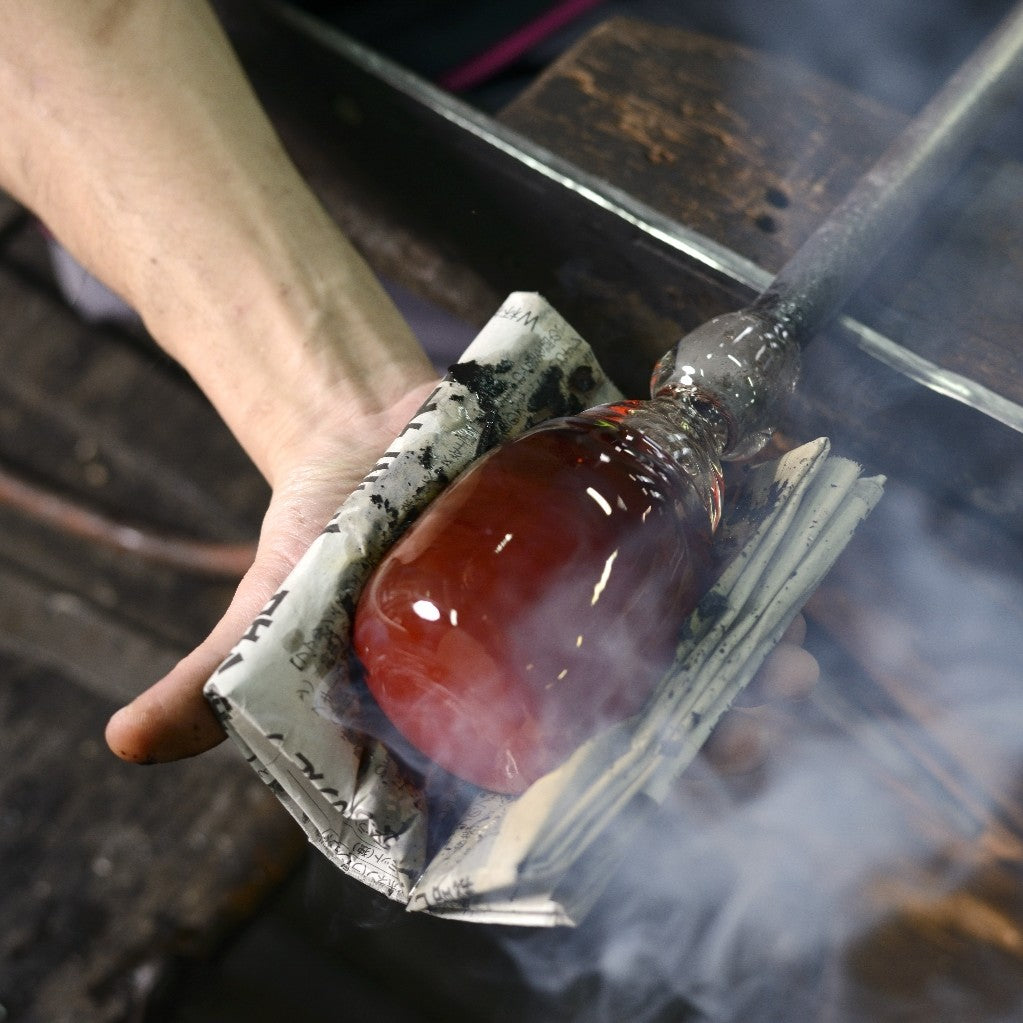 薩摩切子 冷酒おちょこ | 伝匠猪口 | 緑 | 薩摩びーどろ工芸