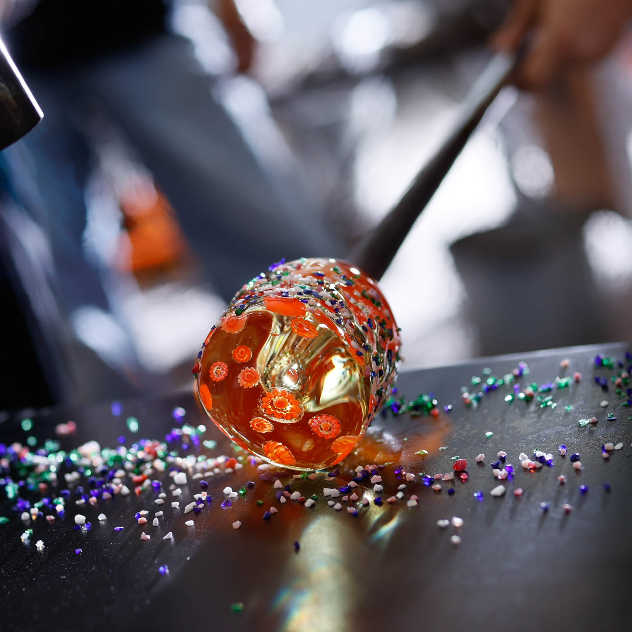 綾ガラス 酒器 | 光琳 雅 ぐい呑み | 金赤 | グラスアート黒木