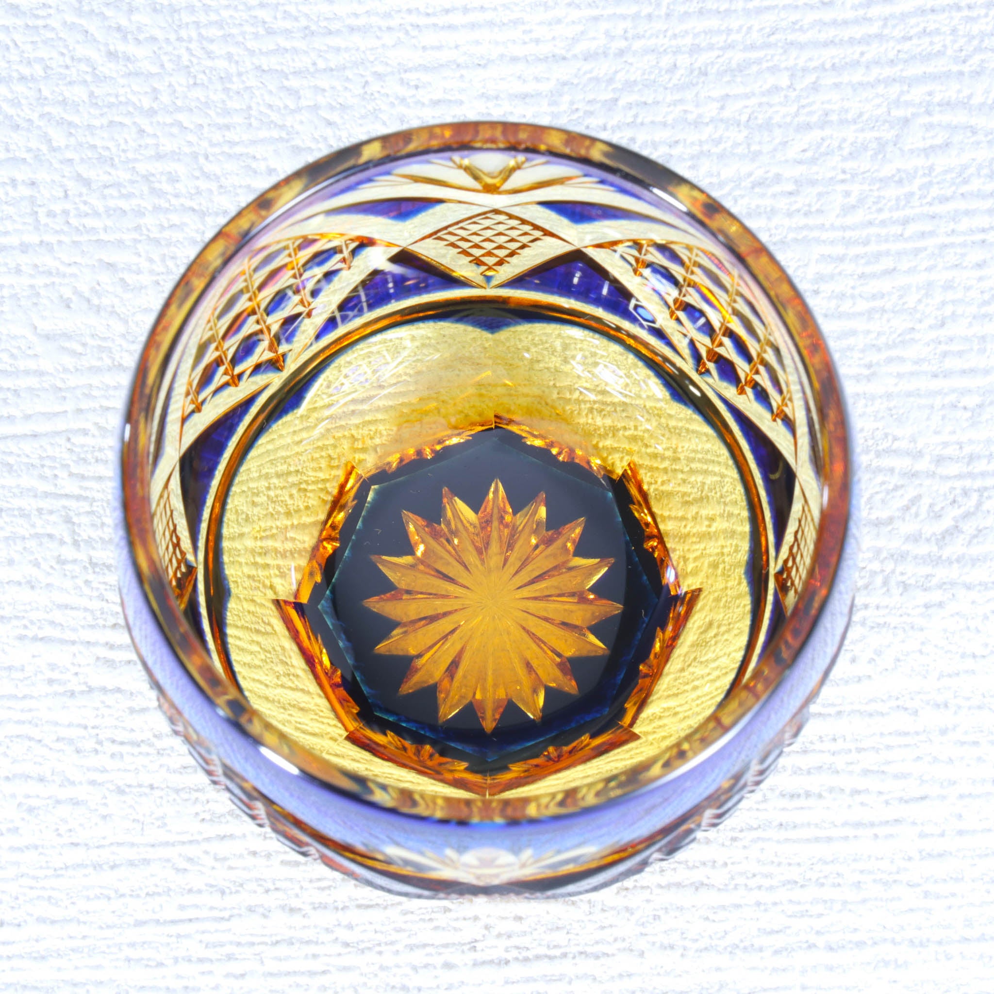 綾ガラス 酒器 | 綾切子 猪口 | 琥珀 瑠璃 | グラスアート黒木