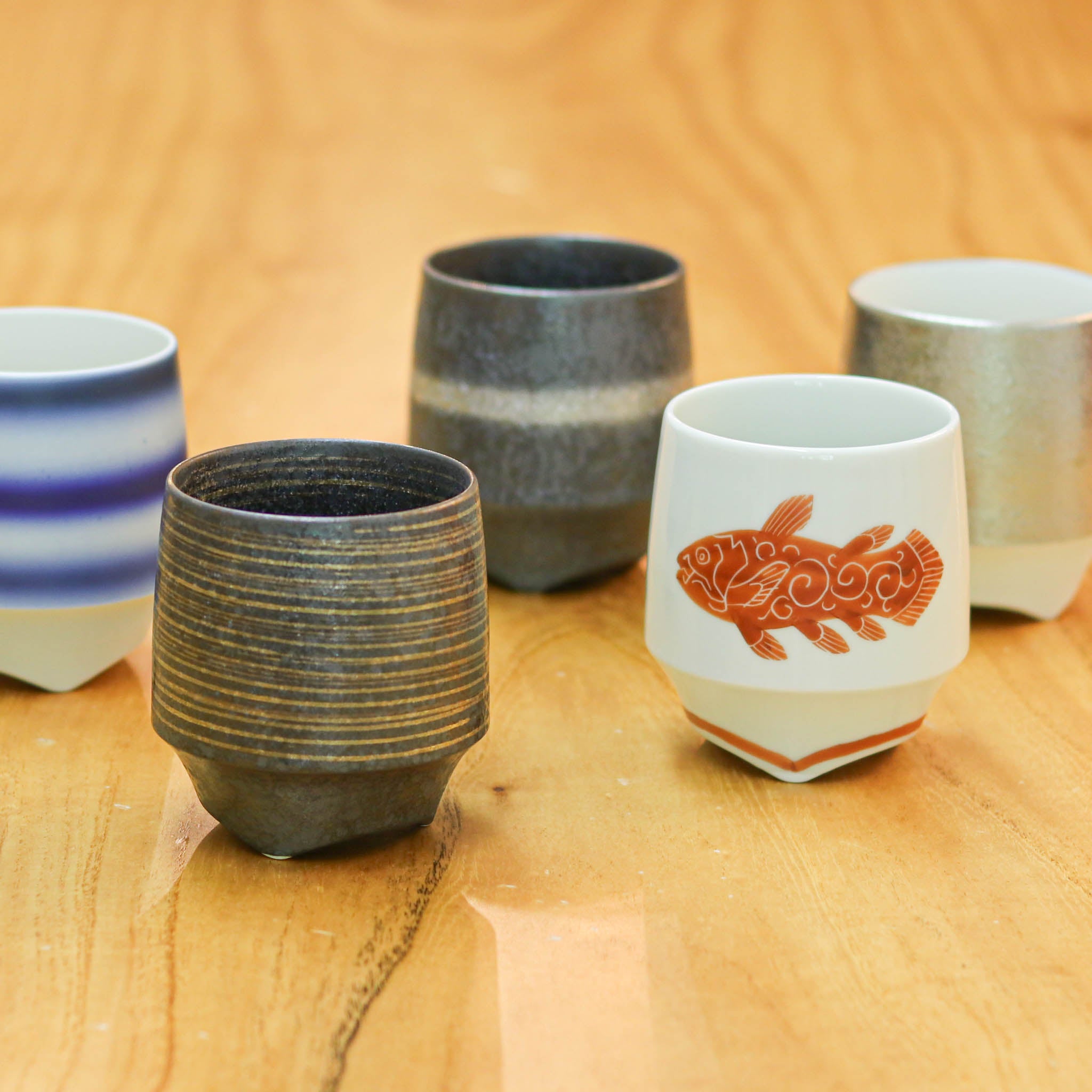 有田焼 香酒盃 | 晶金/晶銀かすり | ペアセット | KIHARA