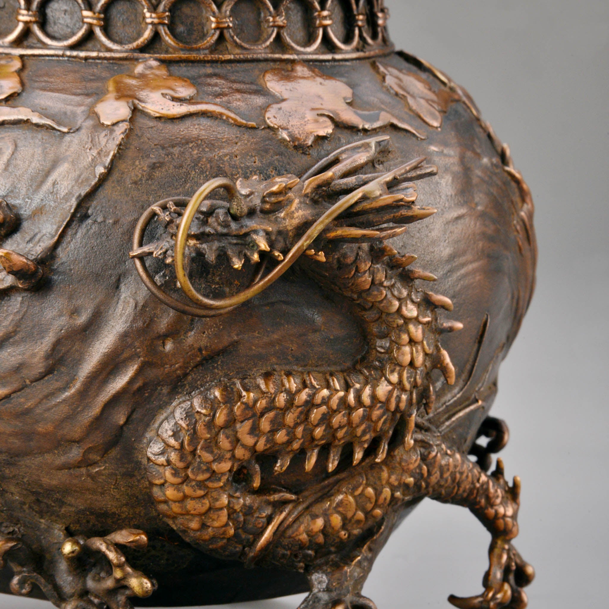 高岡銅器 香炉 | 雲龍 | 銅 | 喜泉堂