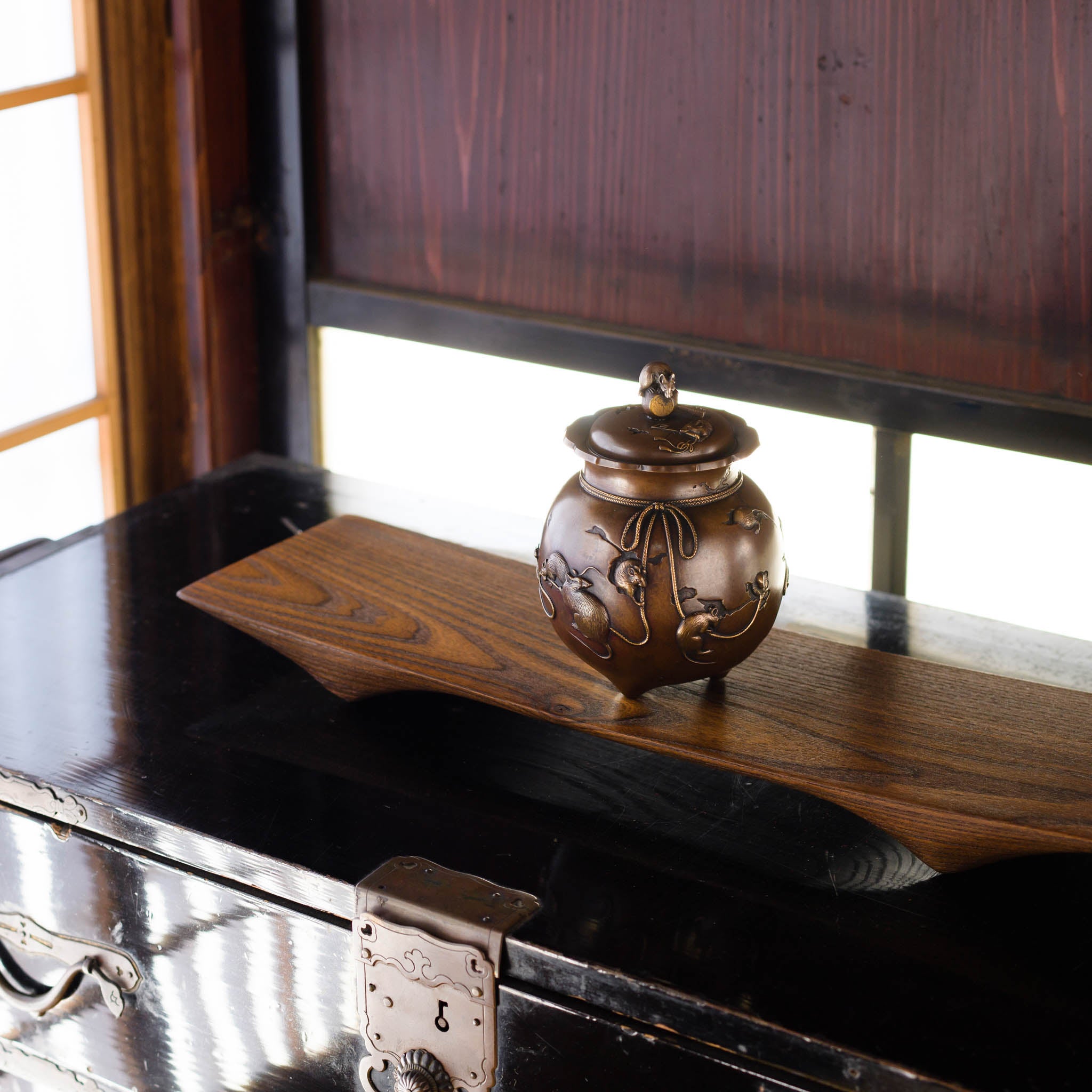 高岡銅器 香炉 | 福 焼色 | 銅 | 喜泉堂