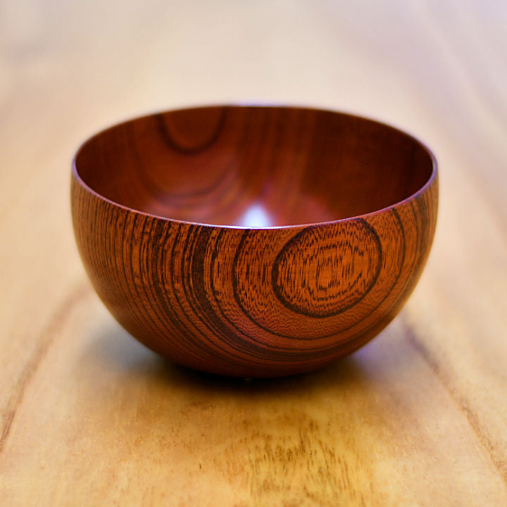 山中漆器 お椀 | しらさぎボウル 漆⾚ | 欅 | 白鷺木工