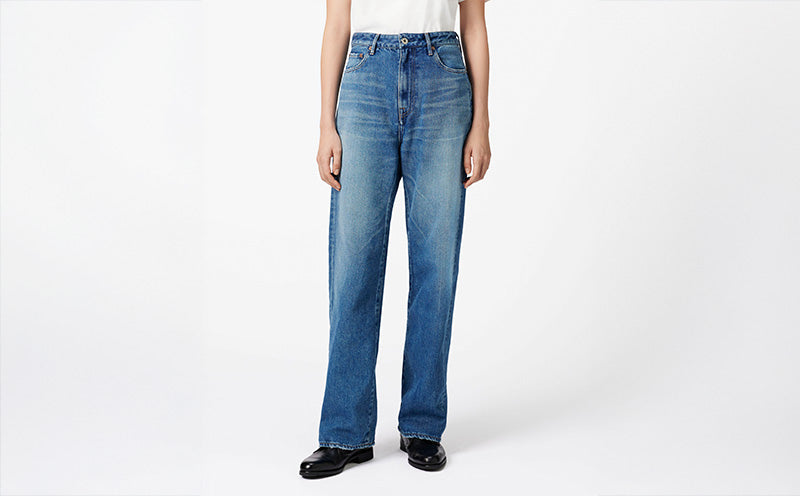 WOMEN｜Light Straight Jeans 9oz Medium Indigo | Japan Blue Jeans