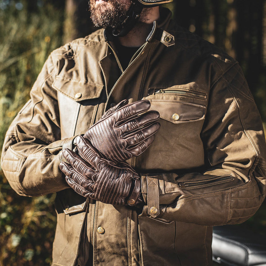 試着無料】エイジオブグローリー ガレージ - バイク レザー グローブ