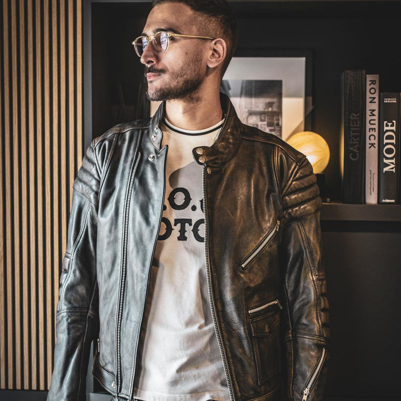 試着無料】エイジオブグローリー ロッカー - バイク レザー ジャケット