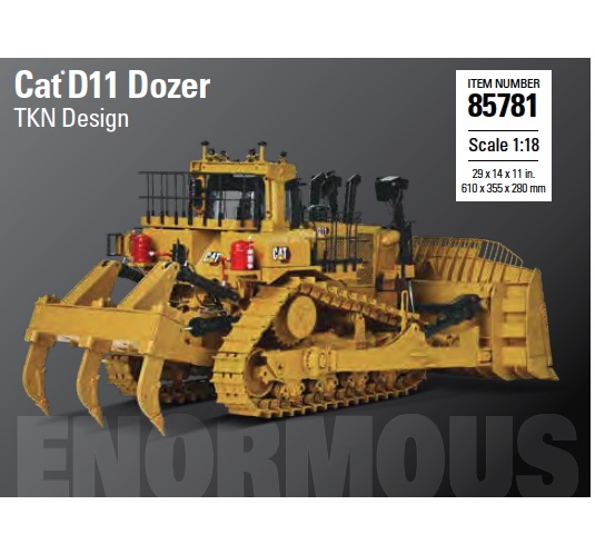 1:18 Scale Caterpillar D11 Dozer with Multi Shank Ripper.