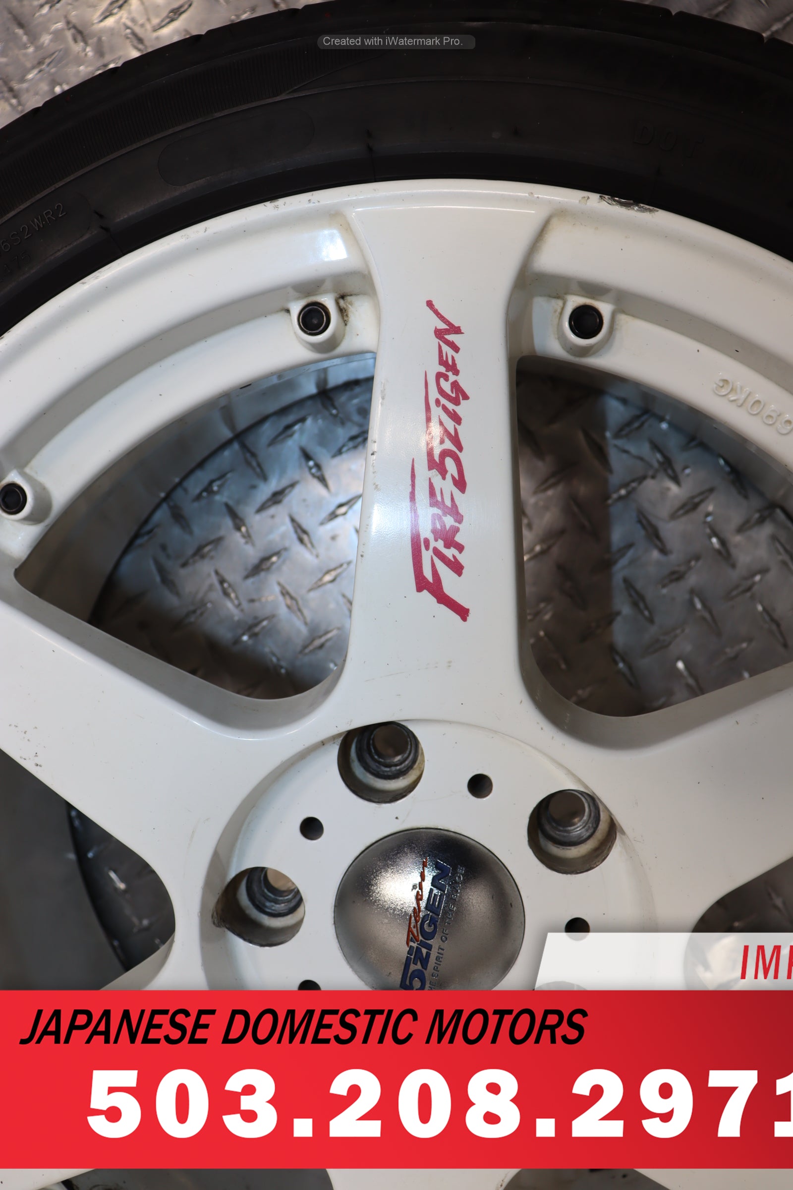 JDM 5Zigen Fireball 17x7 + Offset 5x114.3 Wheels with 215/45R17