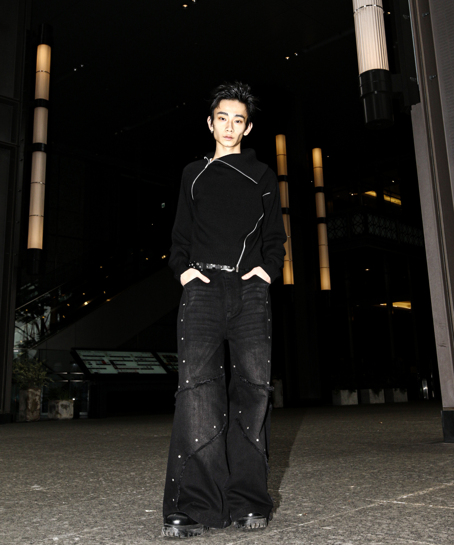 High Neck Zip Knit – Jent Louis