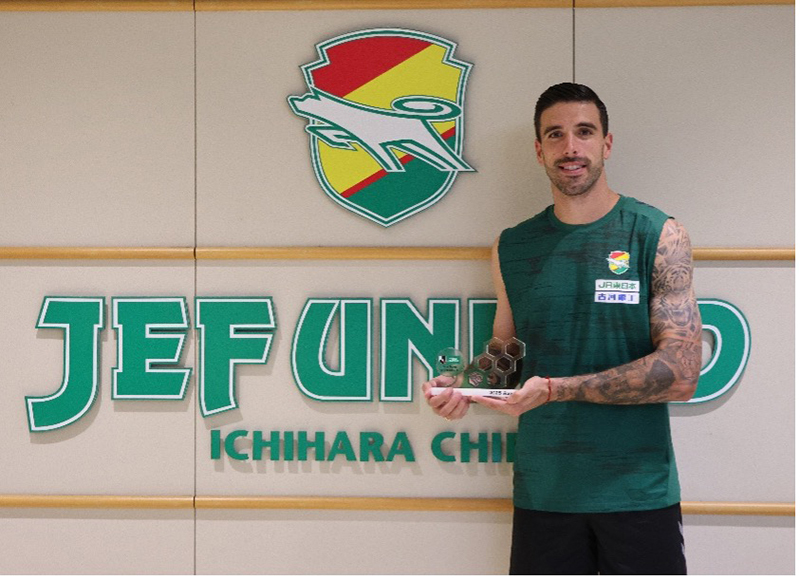 2025明治安田J2リーグ 8月度月間ベストセーブ賞 ホセ スアレス選手の