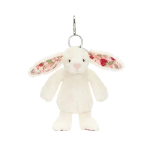 Blossom Cream Bunny 'Berry' Bag Charm Jellycat | Jelly Journal