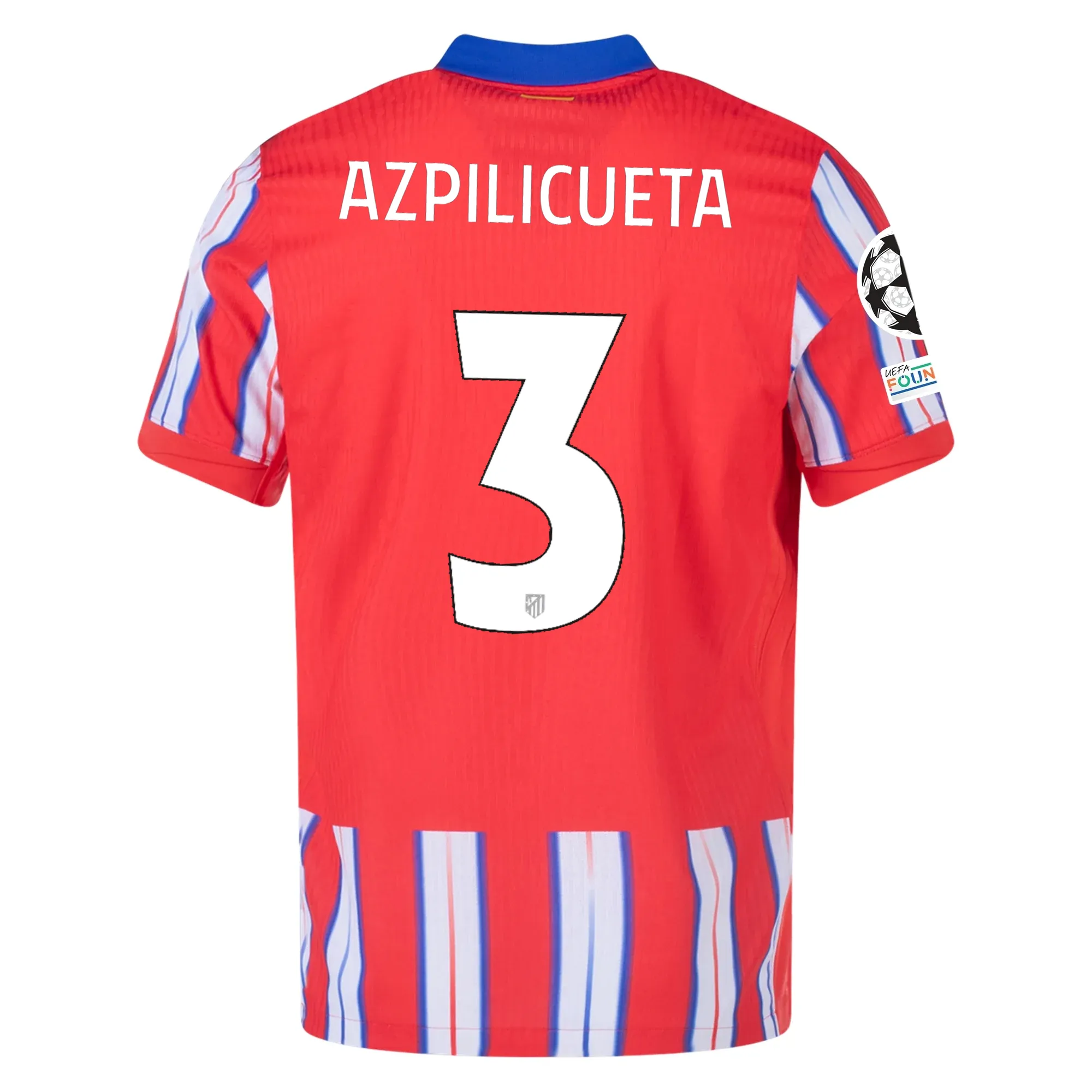 César Azpilicueta Atletico Madrid 2024/25 Authentic UCL Home