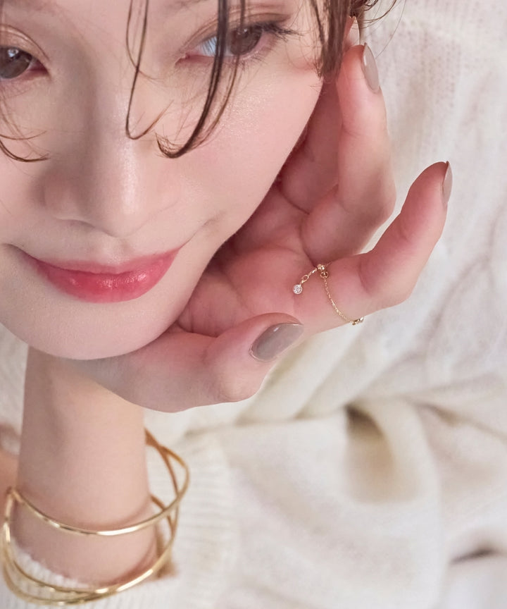 Phoebe/フィービィー】【金属アレルギー対応】プチベゼルストーン