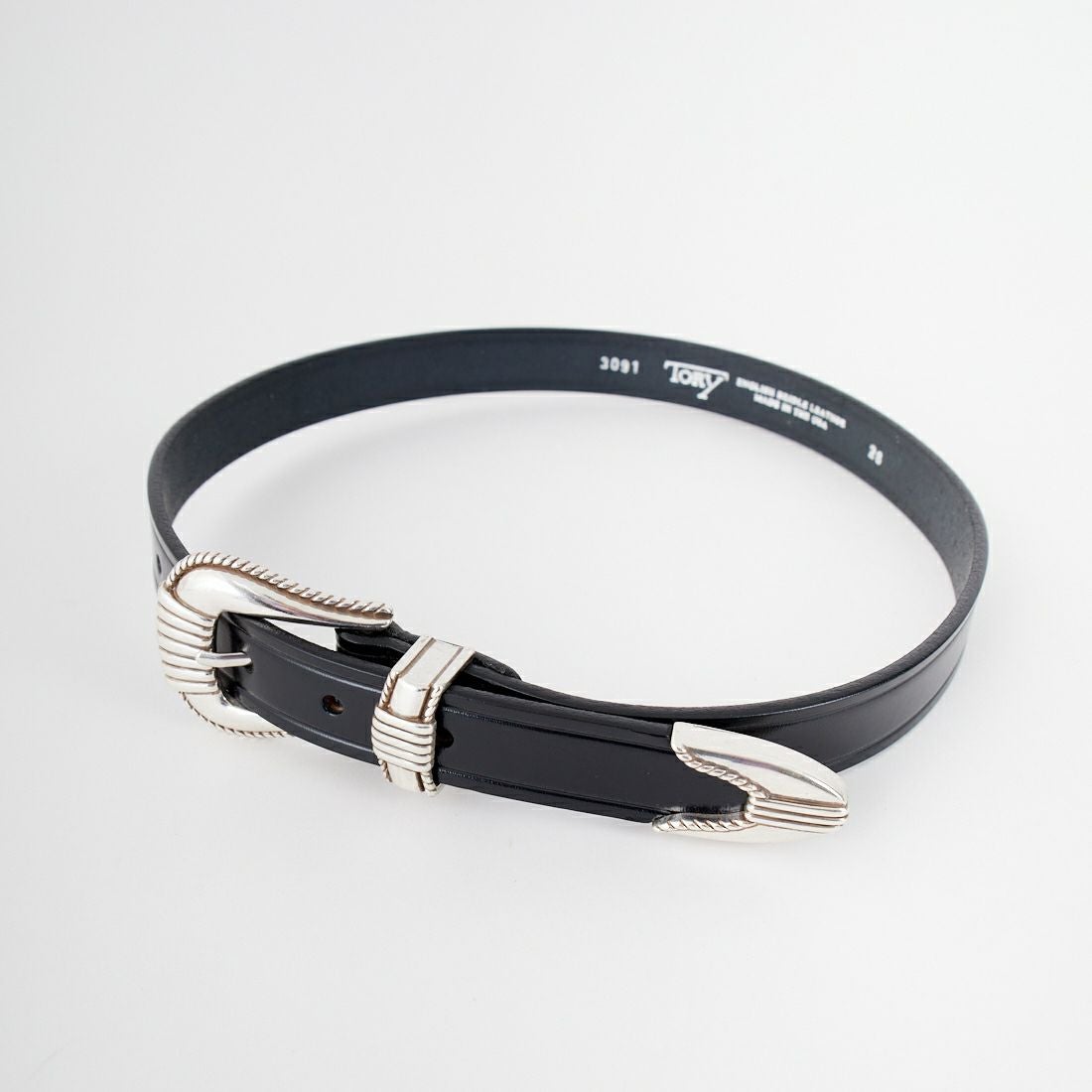 TORY LEATHER [トリーレザー] 3ピースシルバーバックルベルト