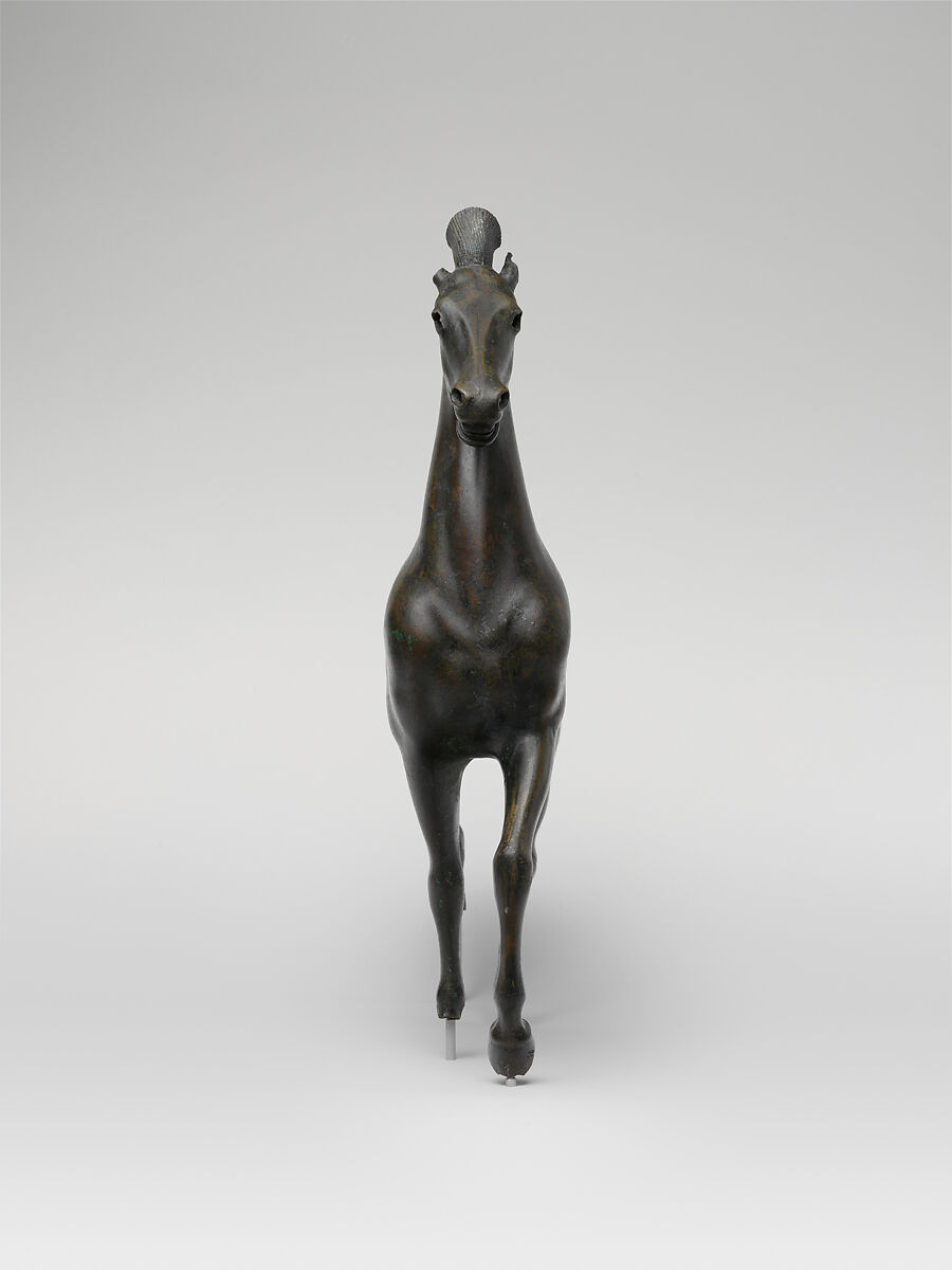 青銅製の小馬彫像 Bronze statuette of a horse】古代ギリシャ‐遅期