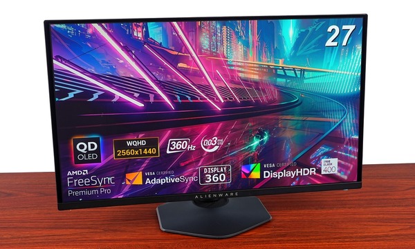 Alienware AW2725DF」をレビュー。最速360Hzの量子ドット有機ELは液晶