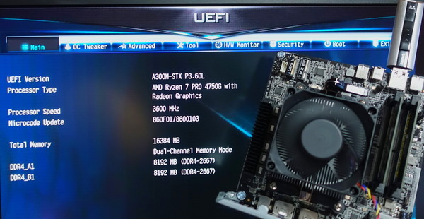 8コアAPU「Ryzen 7 PRO 4750G」がDeskmini A300で動く！ | 自作と