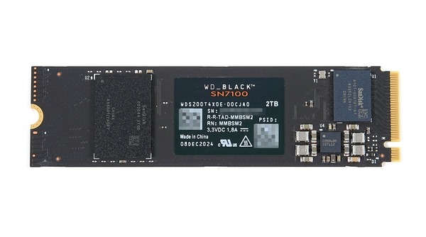 WD_BLACK SN7100 1TB/2TB」をレビュー。新時代の省電力性能、連続7GB/s