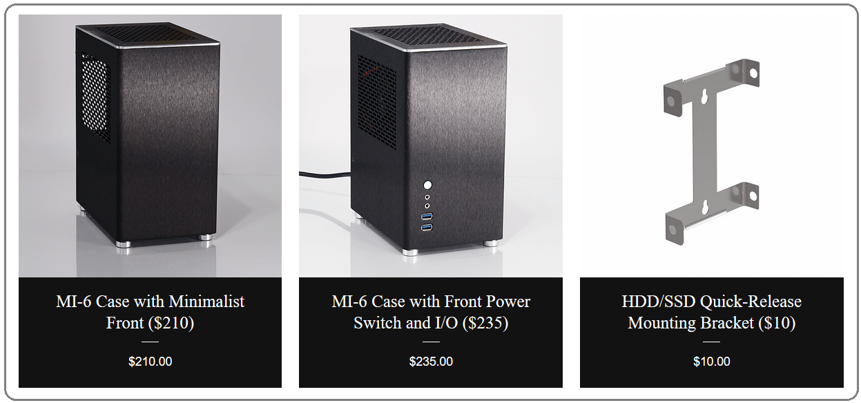 2スロットグラボ対応6.7LコンパクトPCケース「MI-6 Case」が予約開始