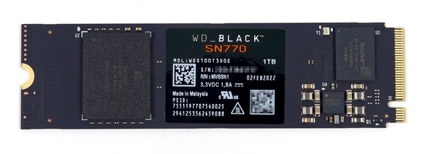 WD_BLACK SN770M 1TB / 2TB」をレビュー。SN770の高性能が2230サイズに