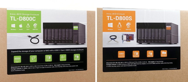 QNAP TL-D800C 8ベイ JBODストレージエンクロージャ 新しい) QNAP TL