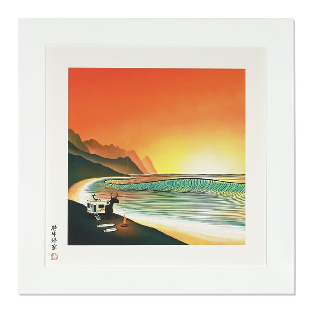 PK額装品 6 ジョナスクレアッソン A4額入り ポスター風 貴重イラストkj