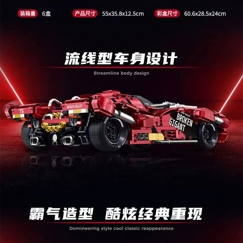 4158PCS GULY 10619 TV Let's & Go!! Brocken Gigant Sports Car – Joy