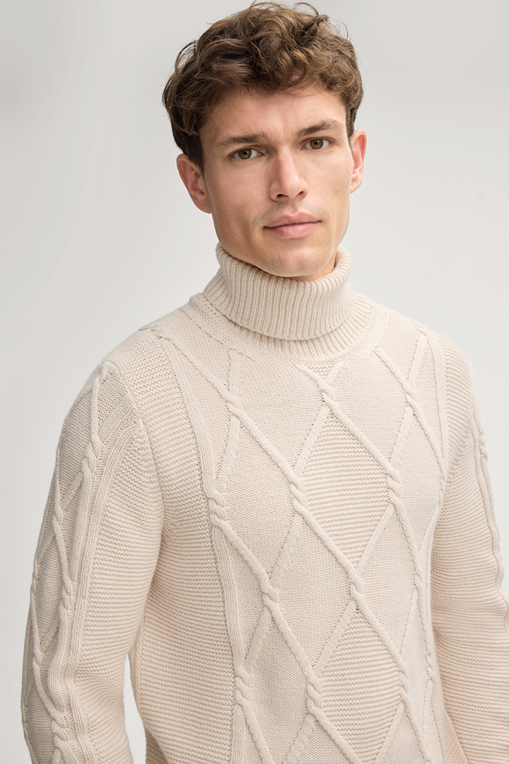 Liono Turtleneck Sweater in Cream - in the JOOP! Online Shop