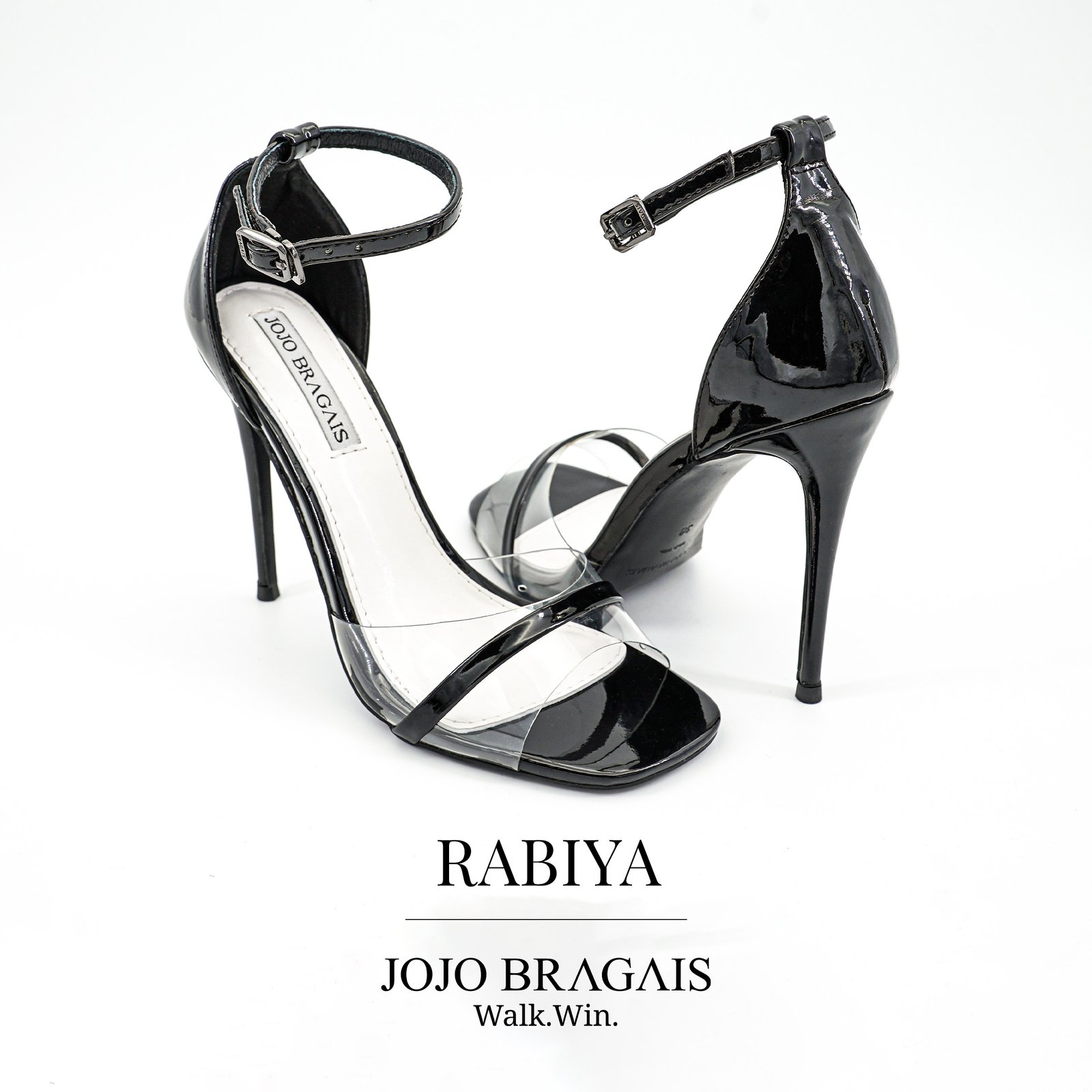 Jojo Bragais Rabiya Black 4-Inches Pageant Heels - Jojo Bragais