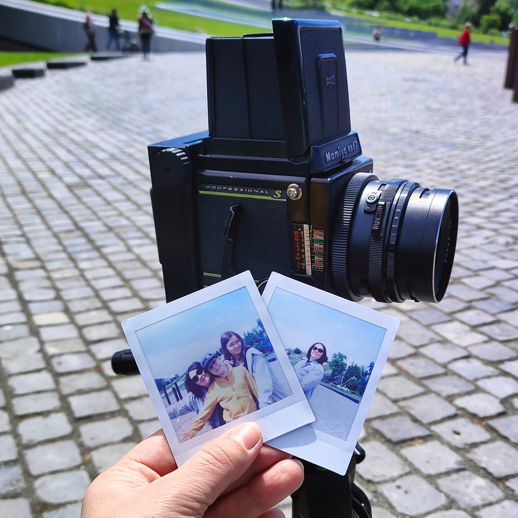 Mamiya RB67用インスタントフィルムバック（Instax SQUAREフィルム対応