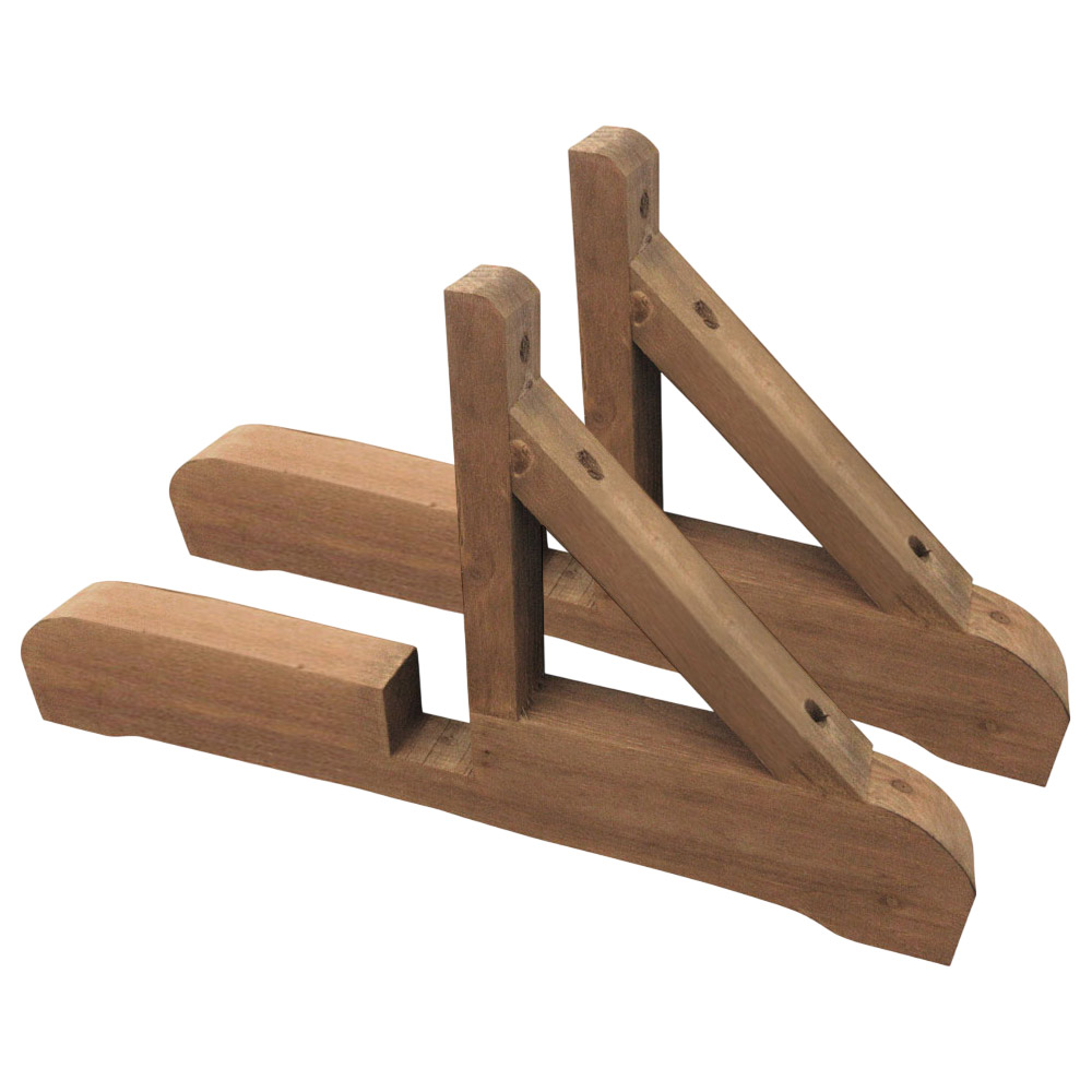 防腐ラティスレッグ ダークブラウン 2脚セット | ジョイフル本田