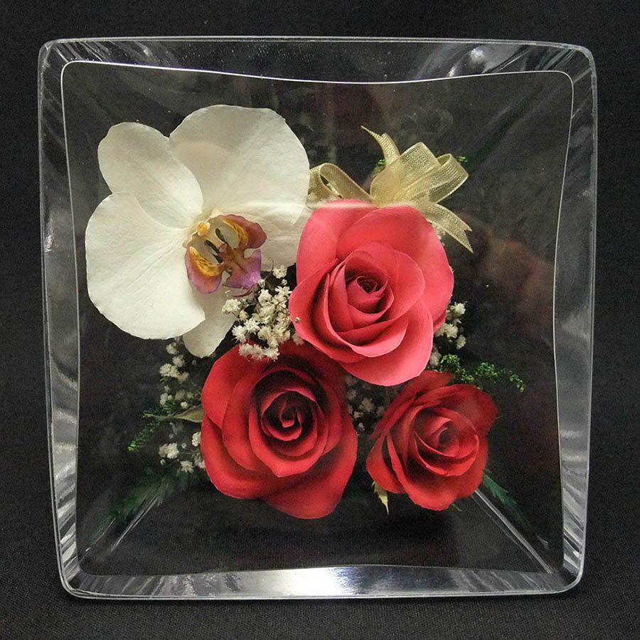 ボトルフラワー スラントスクエアグラス ランバラ JOLIE 1