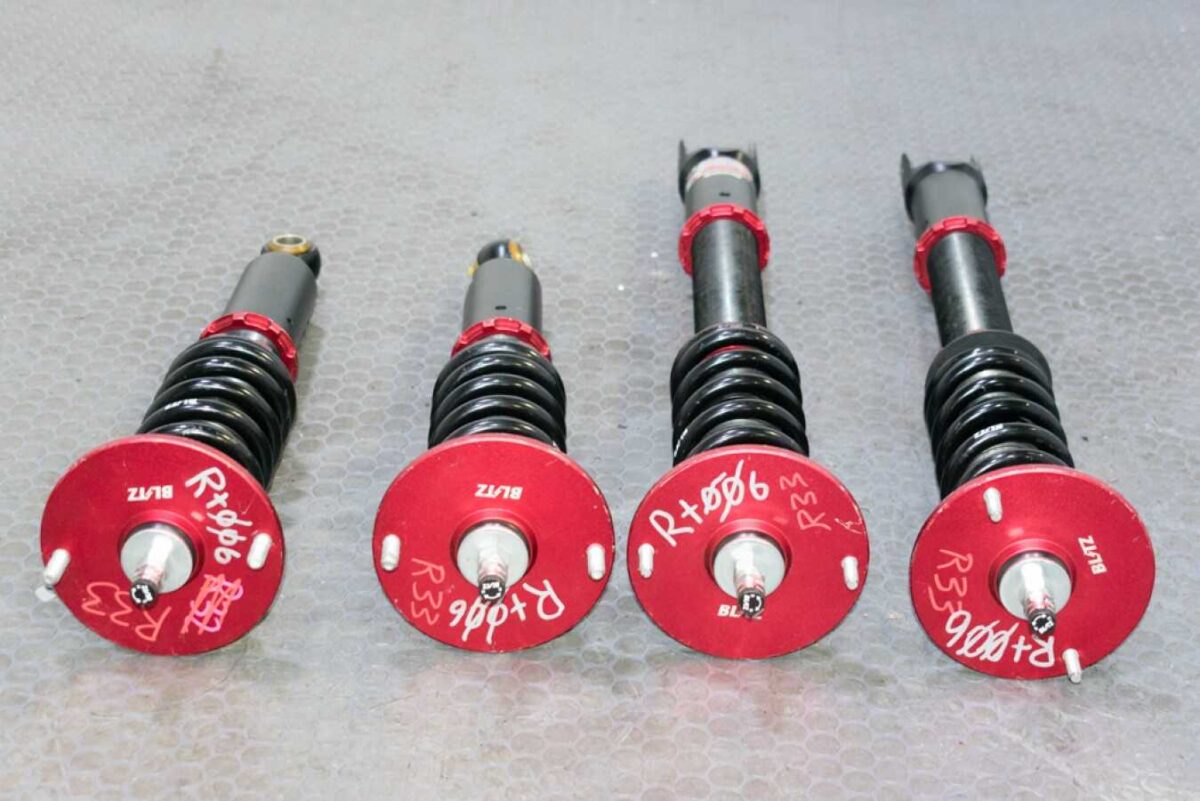 Used JDM Blitz ZZR Coilovers in lightly used condition for 1995